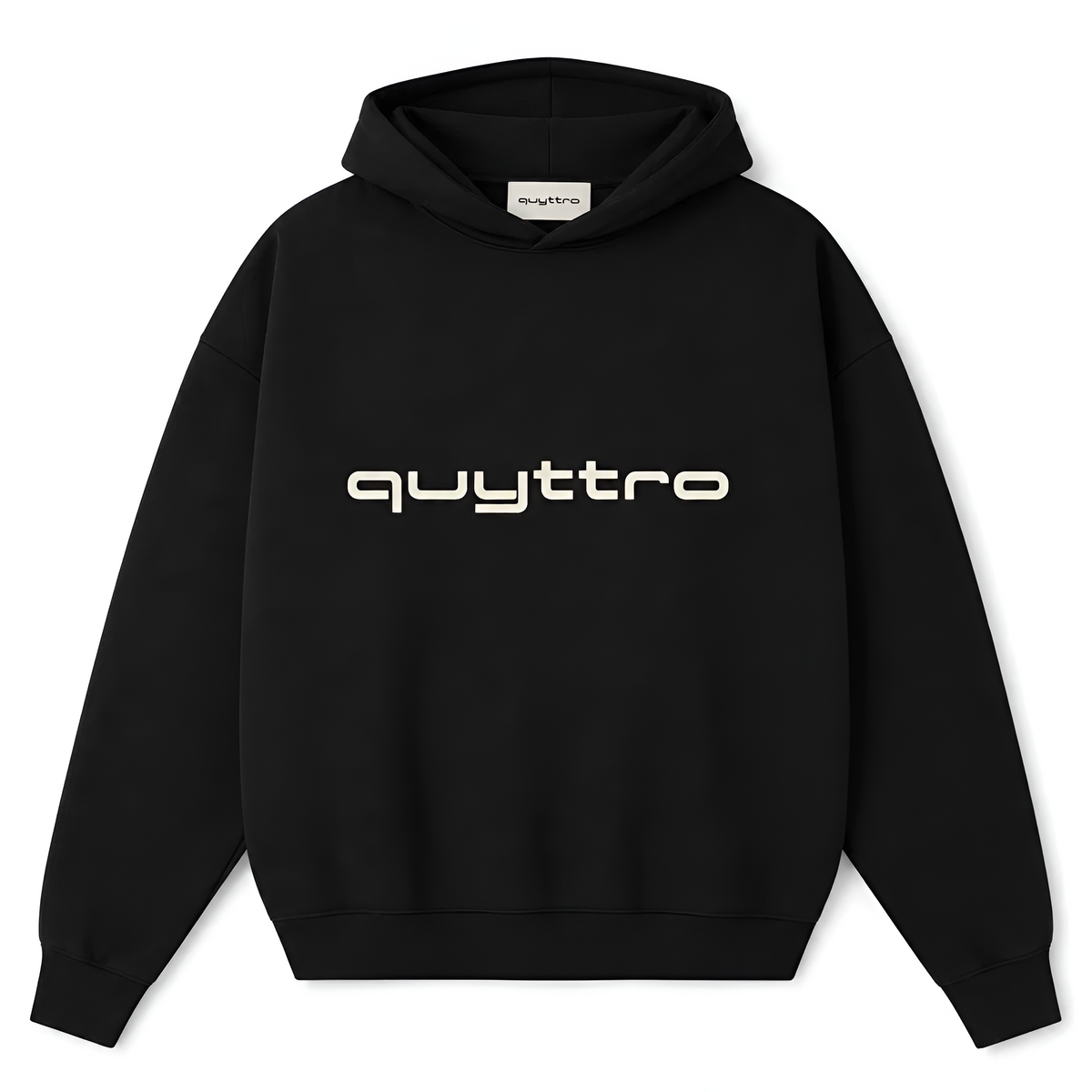 Black Essential Hoodie - quyttro