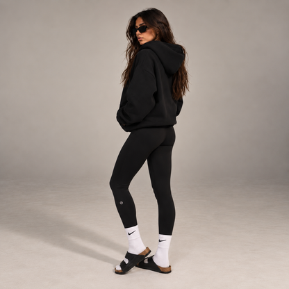 Black Essential Hoodie - quyttro