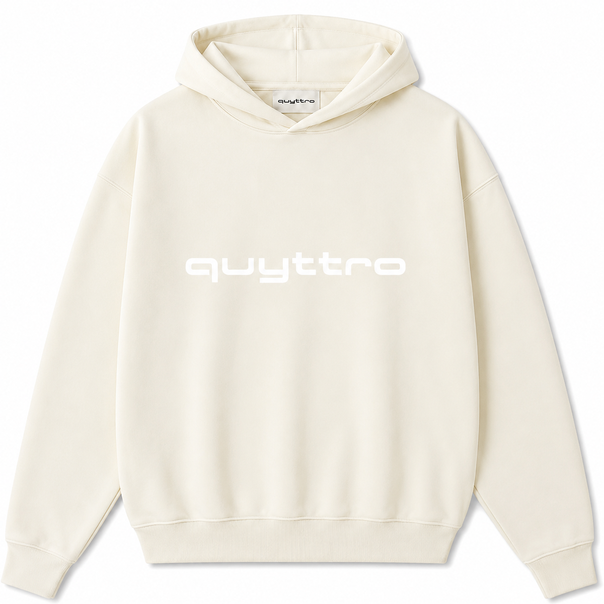 White Essential Hoodie - quyttro