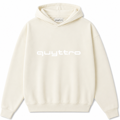 White Essential Hoodie - quyttro