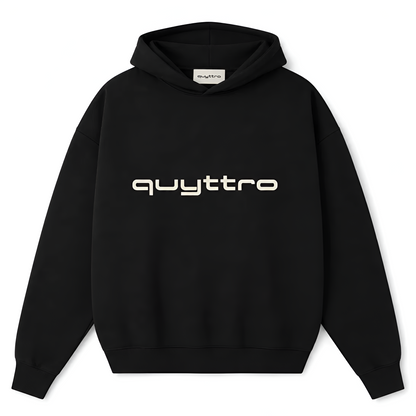 Black Essential Hoodie - quyttro